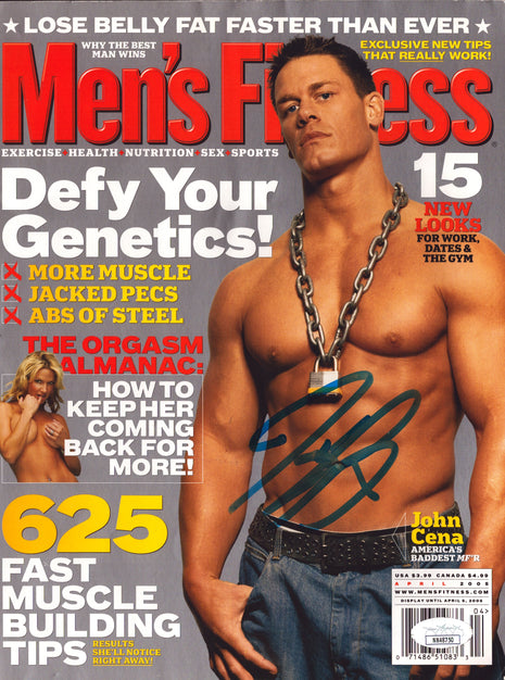 John Cena signed Men's Fitness Magazine April 2005 (w/ JSA)