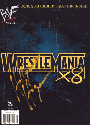 Hulk Hogan signed WWF Wrestlemania 18 Program