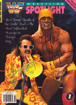 Hulk Hogan signed WWF Wrestling Spotlight Volune 22