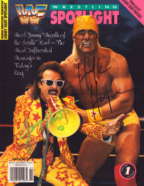 Hulk Hogan signed WWF Wrestling Spotlight Volune 22