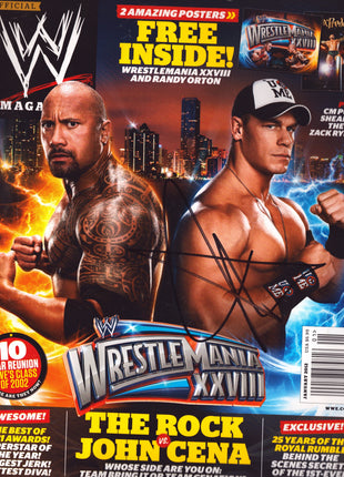 John Cena signed WWE Magazine January 2012