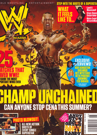 John Cena signed WWE Magazine June 2010