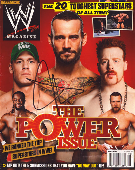 John Cena signed WWE Magazine June 2012