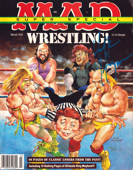 Hulk Hogan signed MAD Magazine March 1992