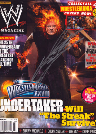 Undertaker signed WWE Magazine March 2012