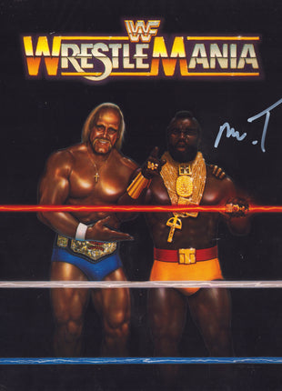 Mr T signed WWF WrestleMania 1 Program (w/ Beckett)