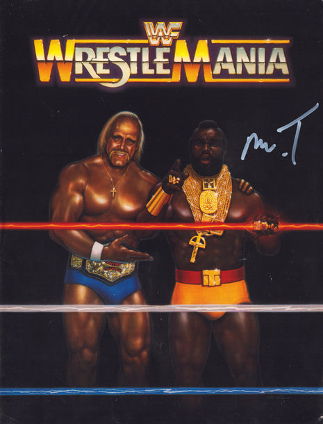 Mr T signed WWF WrestleMania 1 Program (w/ Beckett)