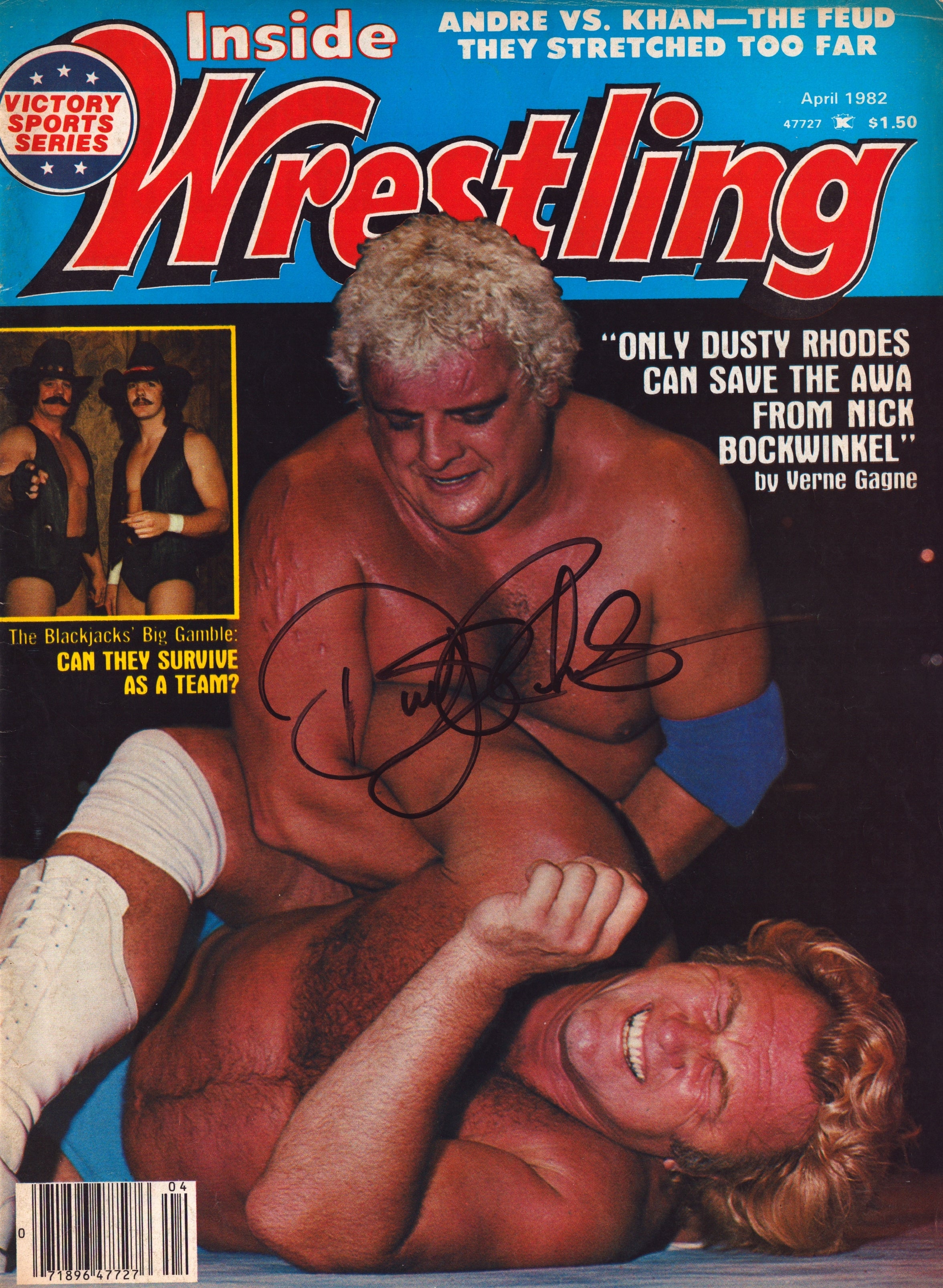 Dusty Rgodes Dusty Rhodes signed Inside Wrestling Magazine April 1982 – Signed By ...