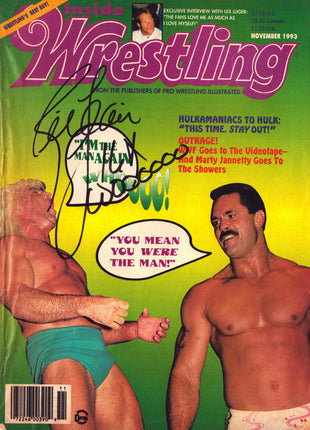 Ric Flair signed Inside Wrestling Magazine November 1993