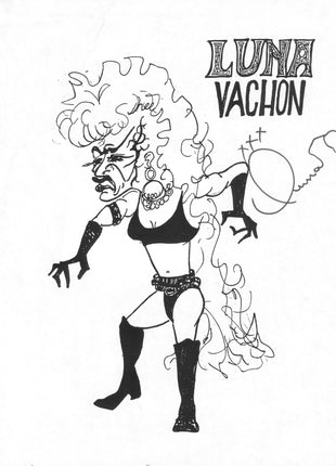 Luna Vachon signed 8x10 Photo