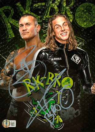 Randy Orton & Matt Riddle dual signed 8x10 Photo (w/ Beckett)