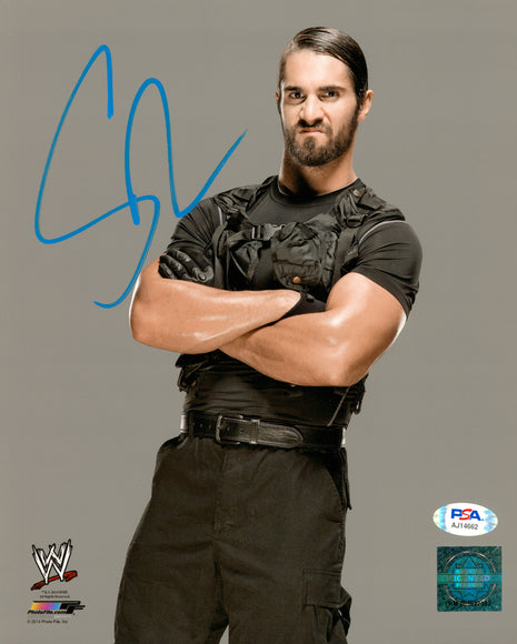 Seth Rollins signed 8x10 Photo (w/ PSA)