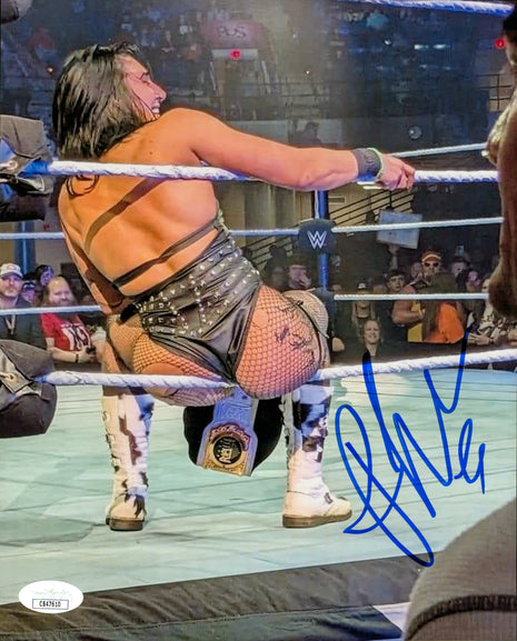 Rhea Ripley signed Metallic 8x10 Photo (w/ JSA)