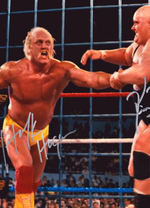 Hulk Hogan & King Kong Bundy dual signed 11x14 Photo