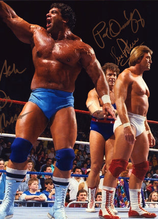 Don Muraco, Paul Orndorff & Ken Patera triple signed 11x14 Photo