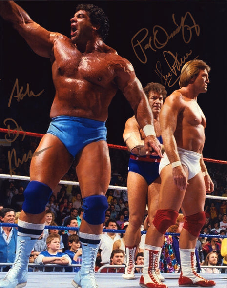 Don Muraco, Paul Orndorff & Ken Patera triple signed 11x14 Photo