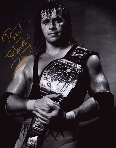 Bret Hart signed 11x14 Photo
