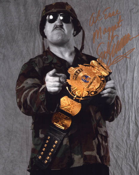 Sgt Slaughter signed 11x14 Photo