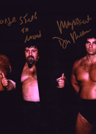 George Steele & Don Muraco dual signed 11x14 Photo