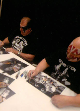 Demolition - Ax & Smash dual signed 11x14 Photo