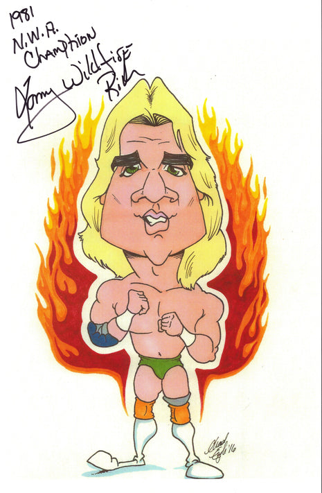 Tommy Rich signed 11x17 Photo