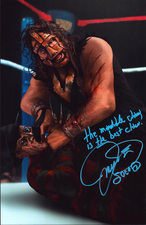 Mankind signed 11x17 Photo