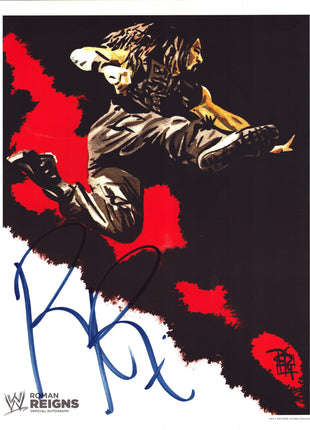 Roman Reigns signed 11x14 Photo