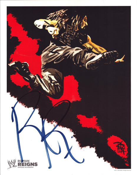 Roman Reigns signed 11x14 Photo