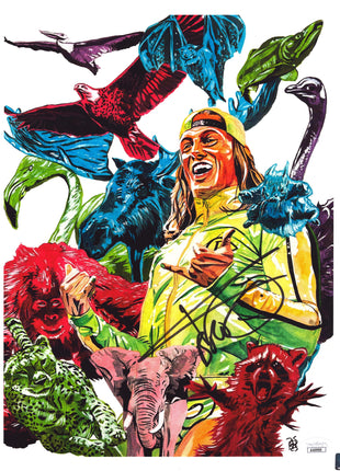 Matt Riddle signed 11x14 Schamberger Art (w/ JSA)