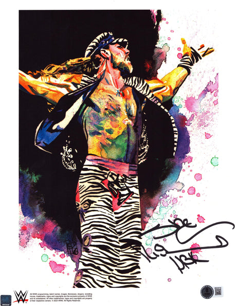 Shawn Michaels signed 11x14 Schamberger Art (w/ Beckett)