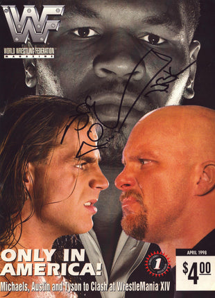 Shawn Michaels signed WWF Magazine April 1998