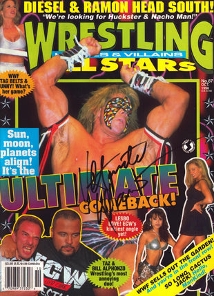 Ultimate Warrior signed Wrestling All Stars Magazine October 1996