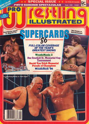 Magnum TA signed Pro Wrestling Illustrated Magazine September 1986