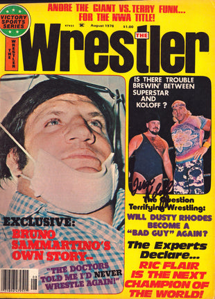 Ivan Koloff signed The Wrestler Magazine August 1976