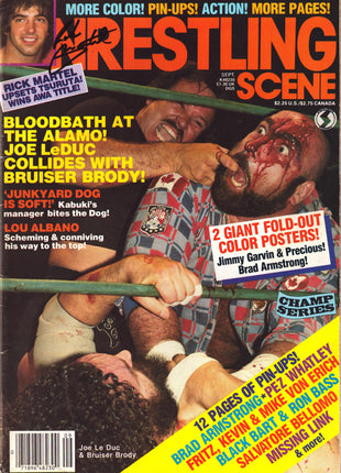 Rick Martel signed Wrestling Scene Magazine September 1984