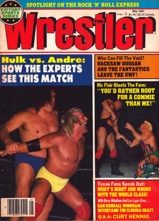 Nikita Koloff signed The Wrestler Magazine May 1987