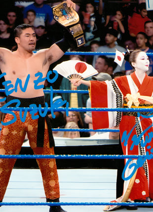 Kenzo Suzuki & Hiroko Suzuki dual signed 8x10 Photo