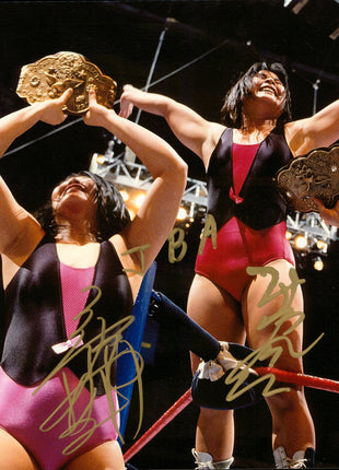Jumping Bomb Angels - Noriyo Tateno & Itsuki Yamazaki dual signed 8x10 Photo