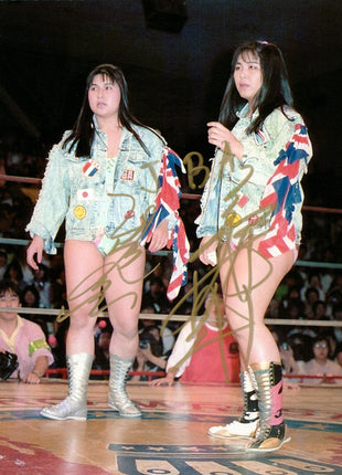 Jumping Bomb Angels - Noriyo Tateno & Itsuki Yamazaki dual signed 8x10 Photo
