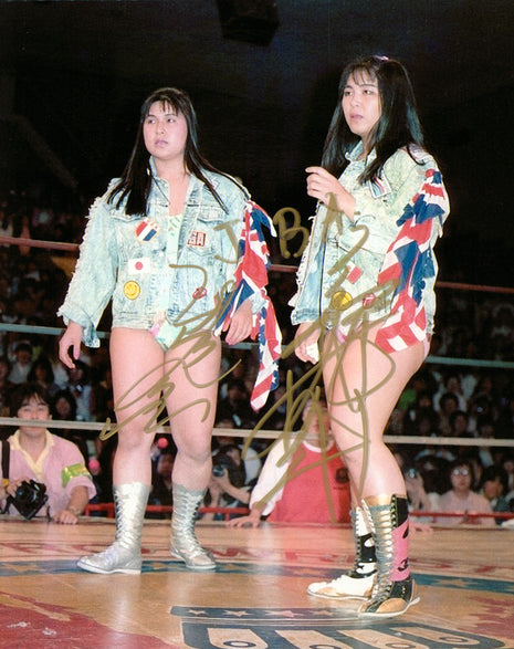 Jumping Bomb Angels - Noriyo Tateno & Itsuki Yamazaki dual signed 8x10 Photo