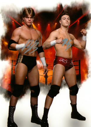 Brad Baylor & Ricky Smokes dual signed 8x10 Photo