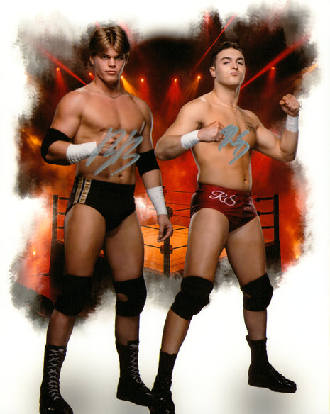 Brad Baylor & Ricky Smokes dual signed 8x10 Photo