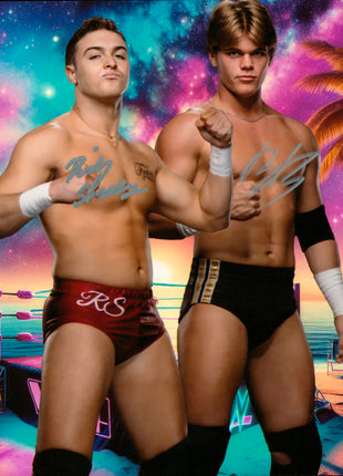 Brad Baylor & Ricky Smokes dual signed 8x10 Photo