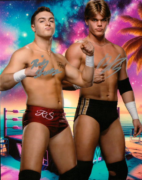 Brad Baylor & Ricky Smokes dual signed 8x10 Photo