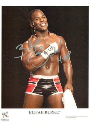 Elijah Burke signed 8x10 Photo