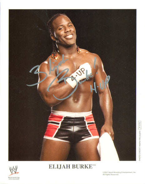 Elijah Burke signed 8x10 Photo