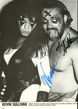 Kevin Sullivan & Woman dual signed Magazine Page