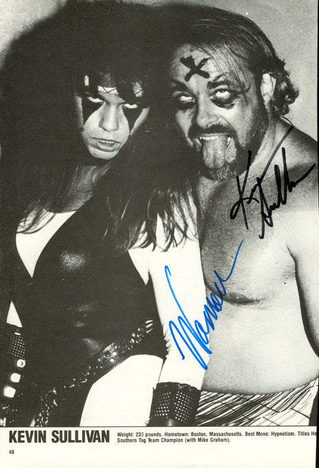Kevin Sullivan & Woman dual signed Magazine Page