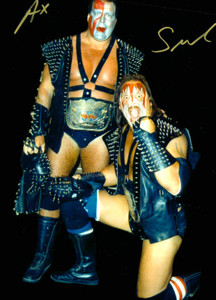 Ax & Smash dual signed 8x10 Photo