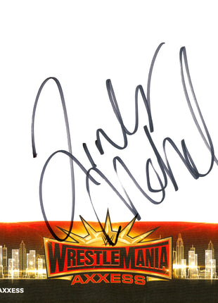 Jinder Mahal signed WWE WrestleMania Axxess Placemat